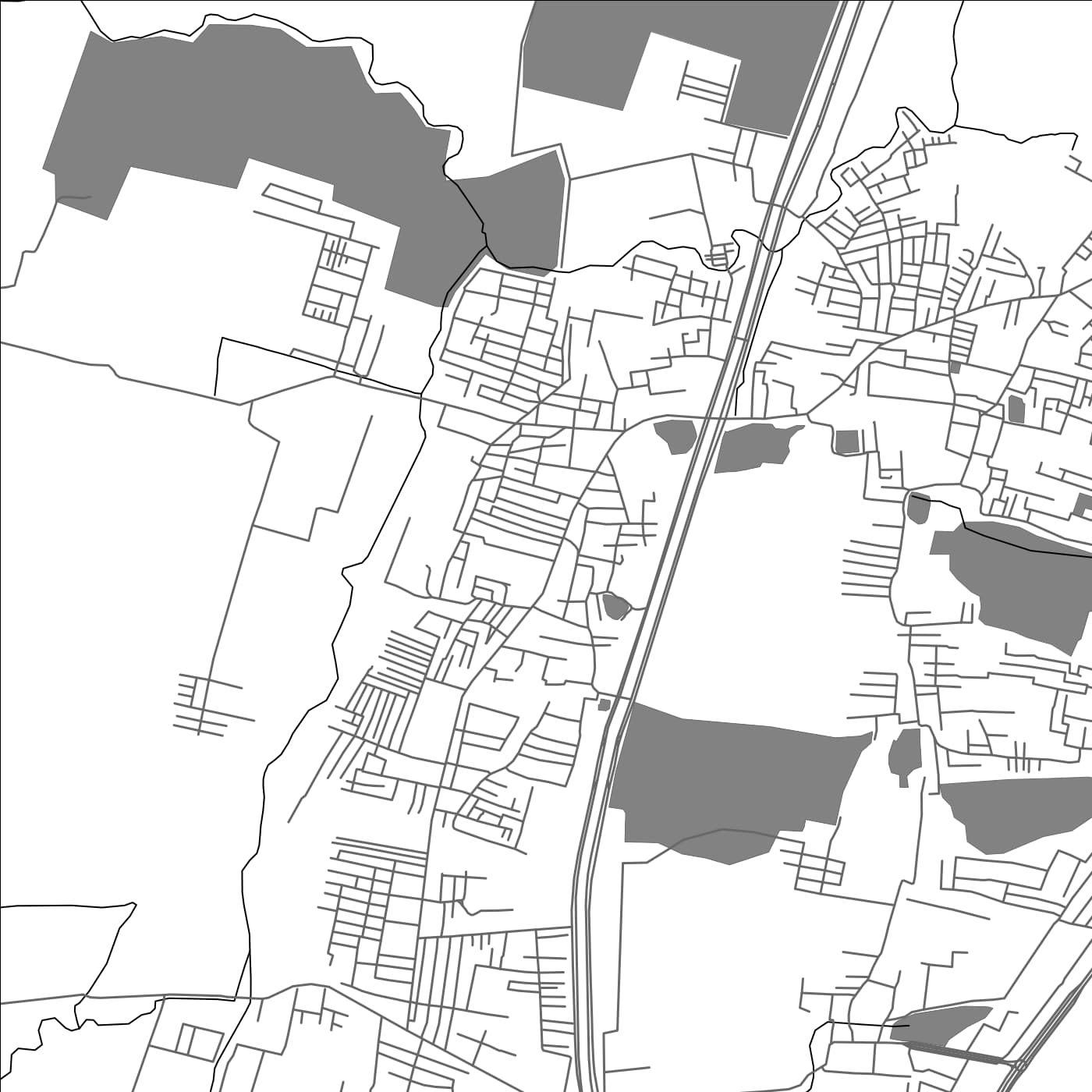 ROAD MAP OF MUDICHCHUR, INDIA BY MAPBAKES