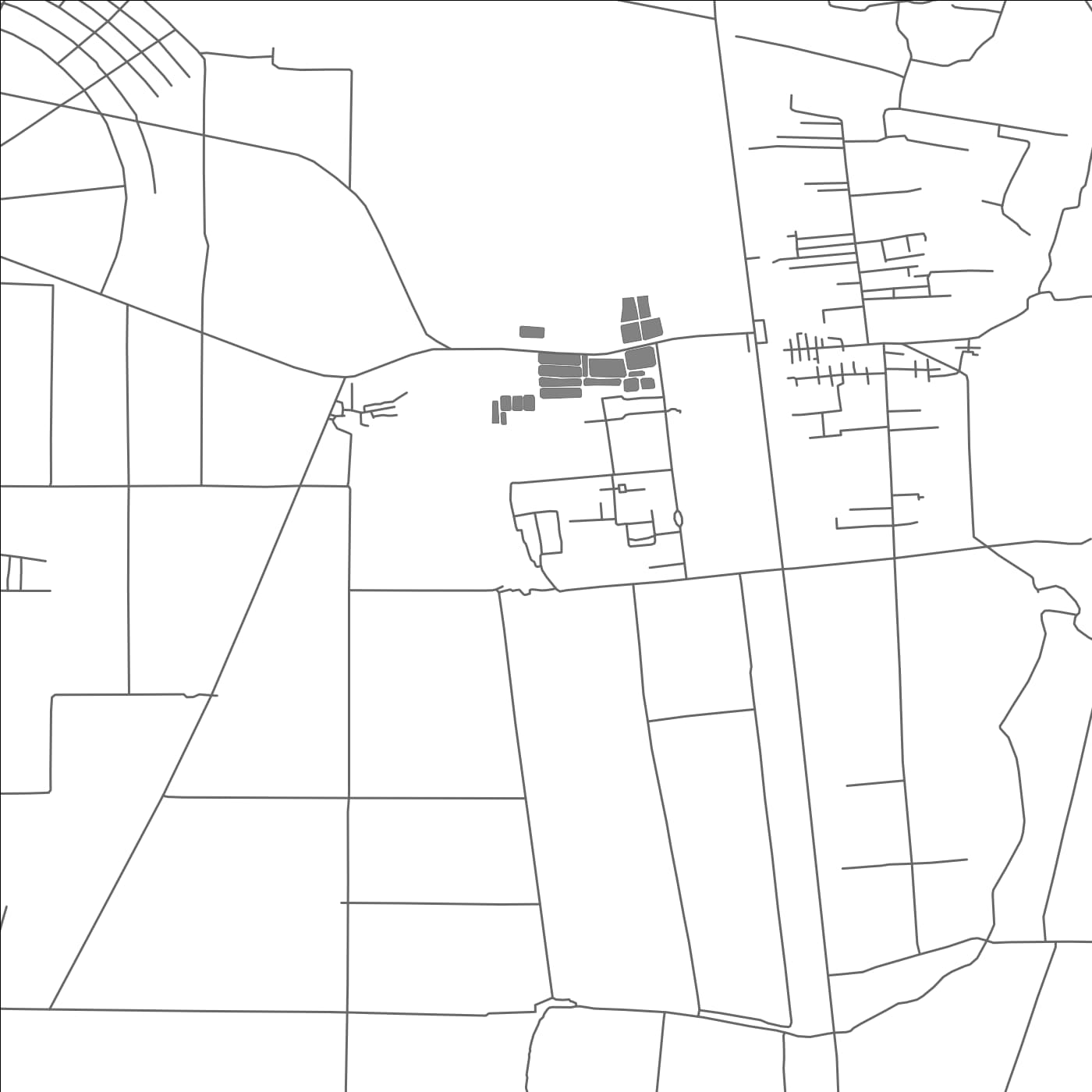 ROAD MAP OF NAGLA, INDIA BY MAPBAKES