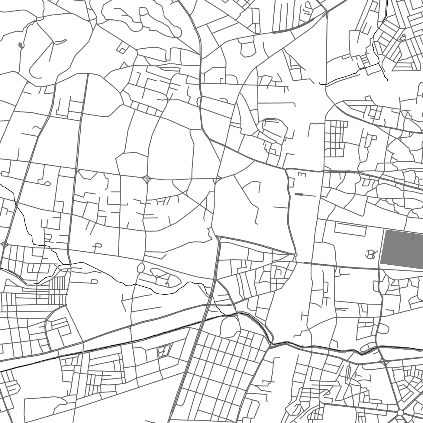 ROAD MAP OF NAGTALA, INDIA BY MAPBAKES