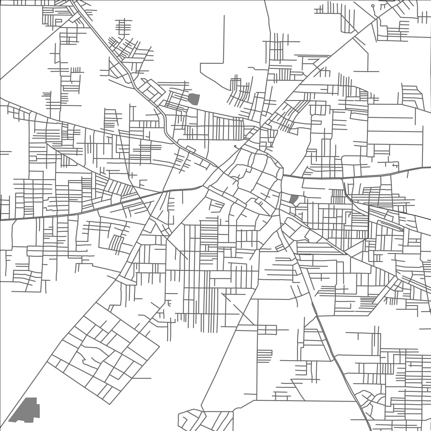 ROAD MAP OF NAJAFGARH, INDIA BY MAPBAKES