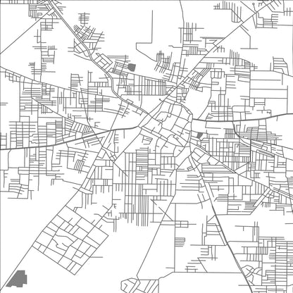 ROAD MAP OF NAJAFGARH, INDIA BY MAPBAKES