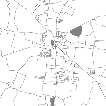 ROAD MAP OF NAMAKKAL, INDIA BY MAPBAKES