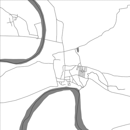 ROAD MAP OF NANDOD, INDIA BY MAPBAKES