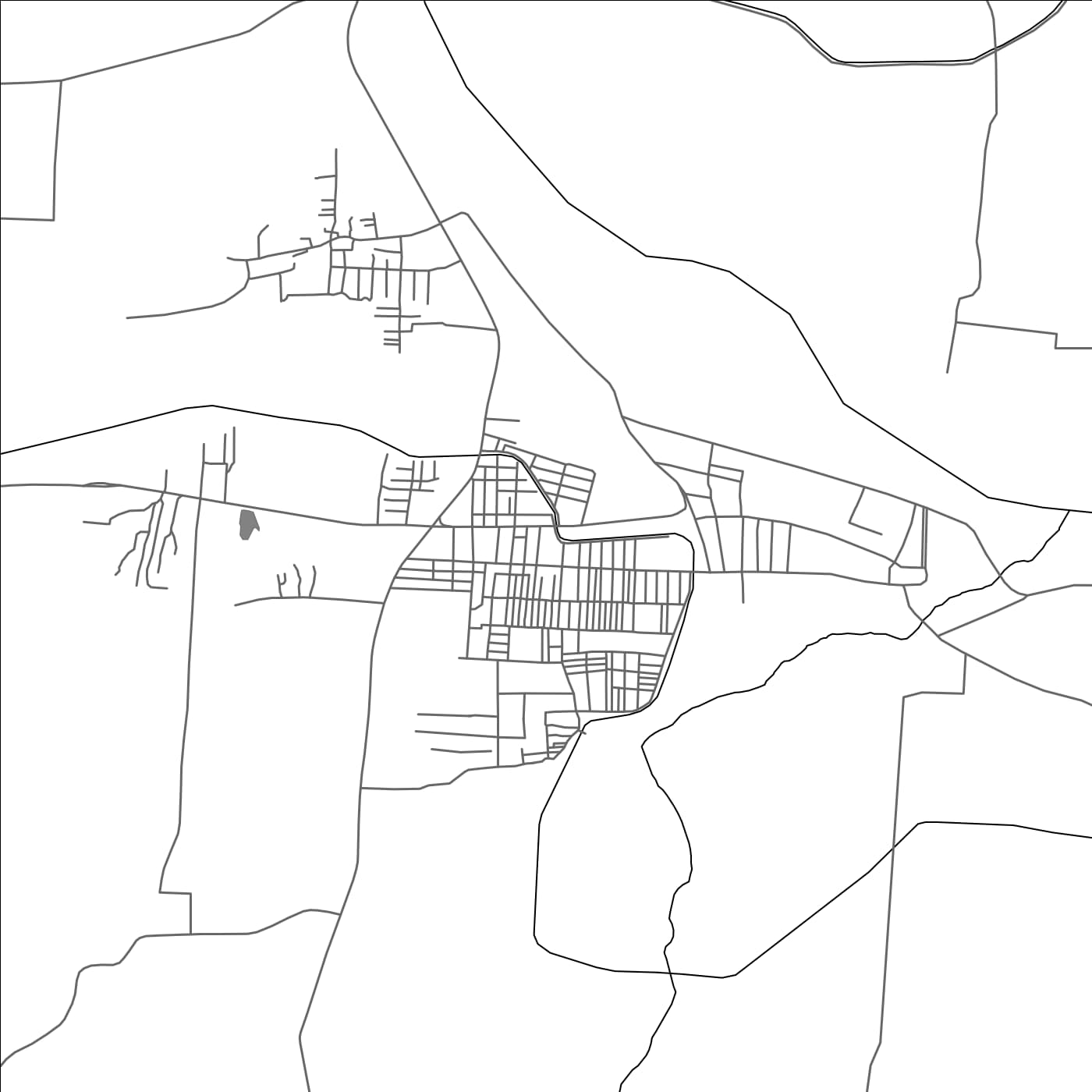 ROAD MAP OF NANJANGUD, INDIA BY MAPBAKES