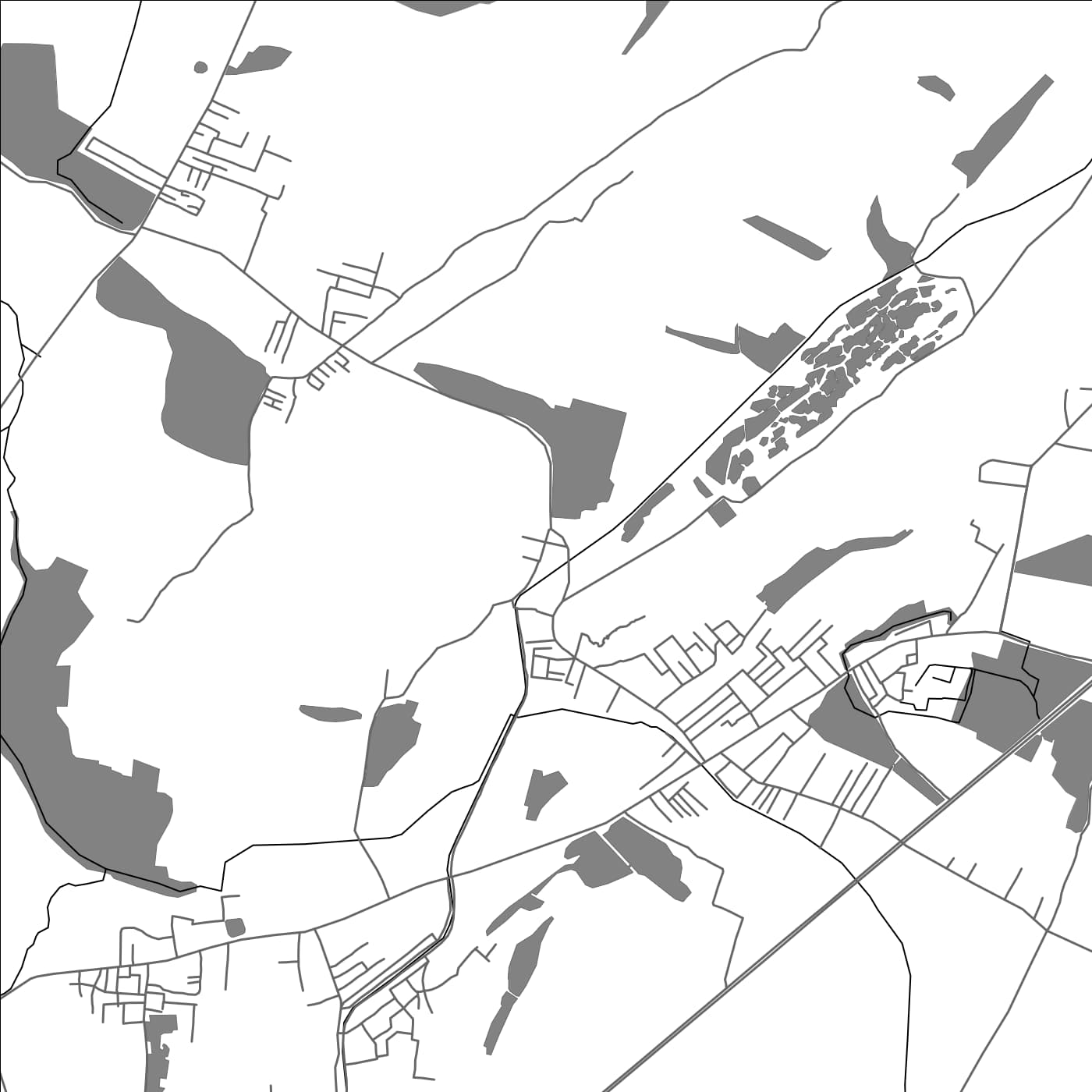 ROAD MAP OF NARASINGAM, INDIA BY MAPBAKES