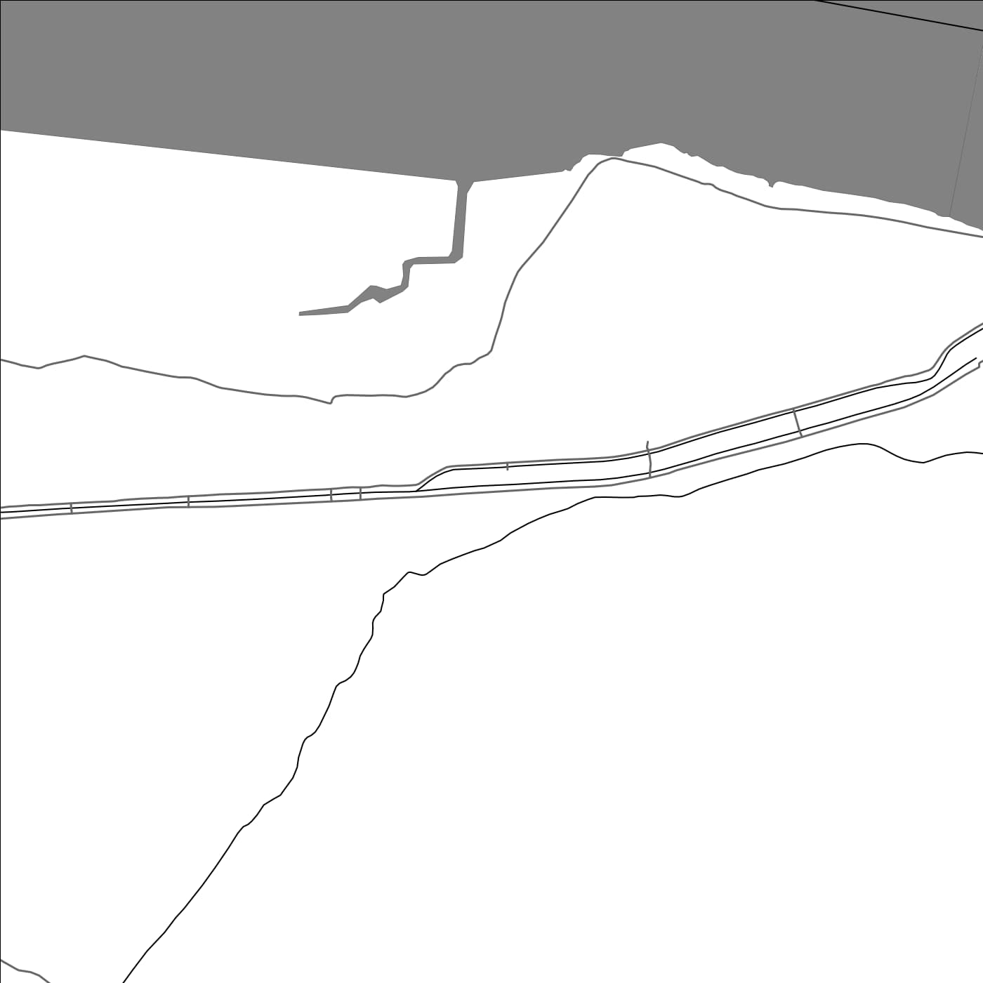 ROAD MAP OF NATSHAL, INDIA BY MAPBAKES