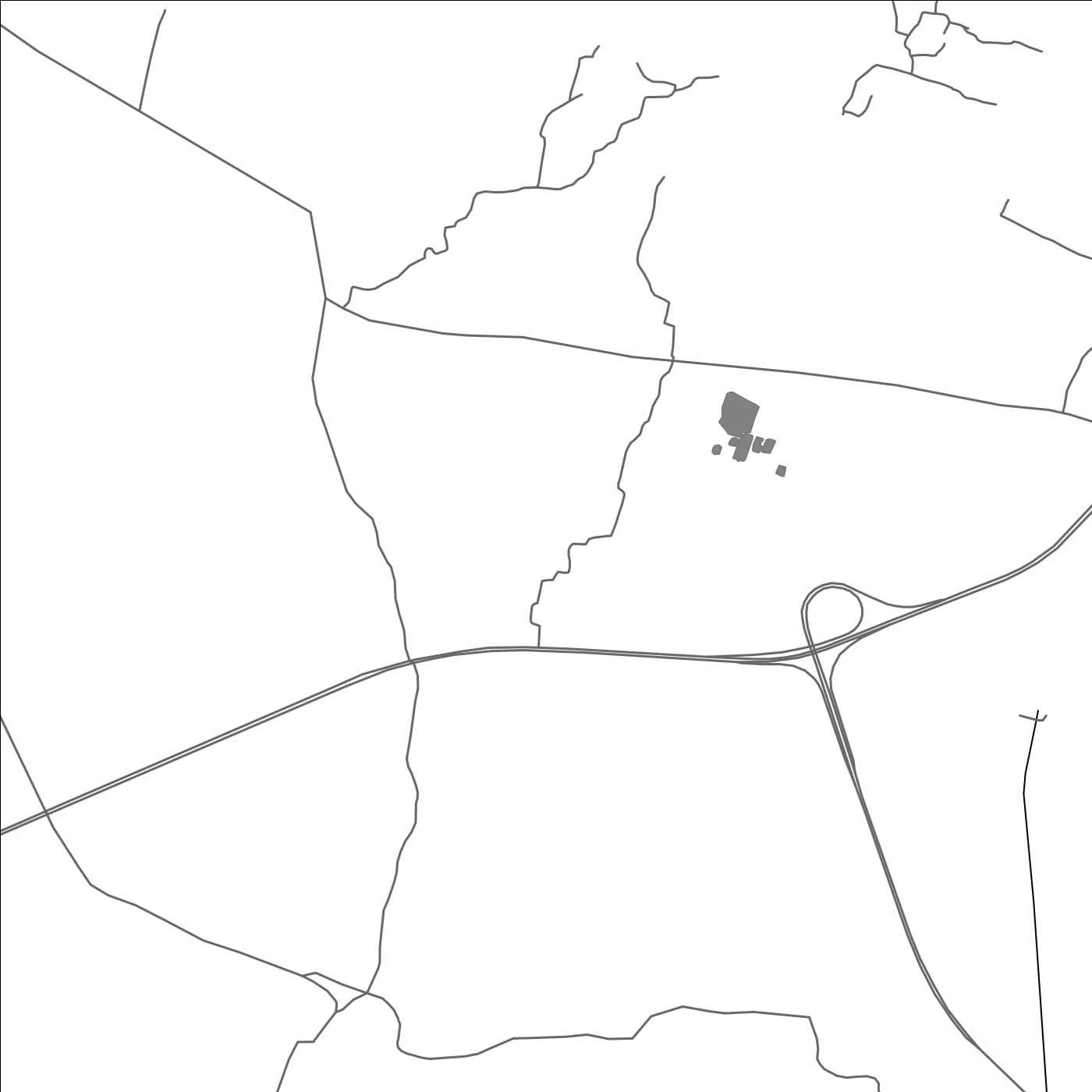 ROAD MAP OF NIBRIA, INDIA BY MAPBAKES