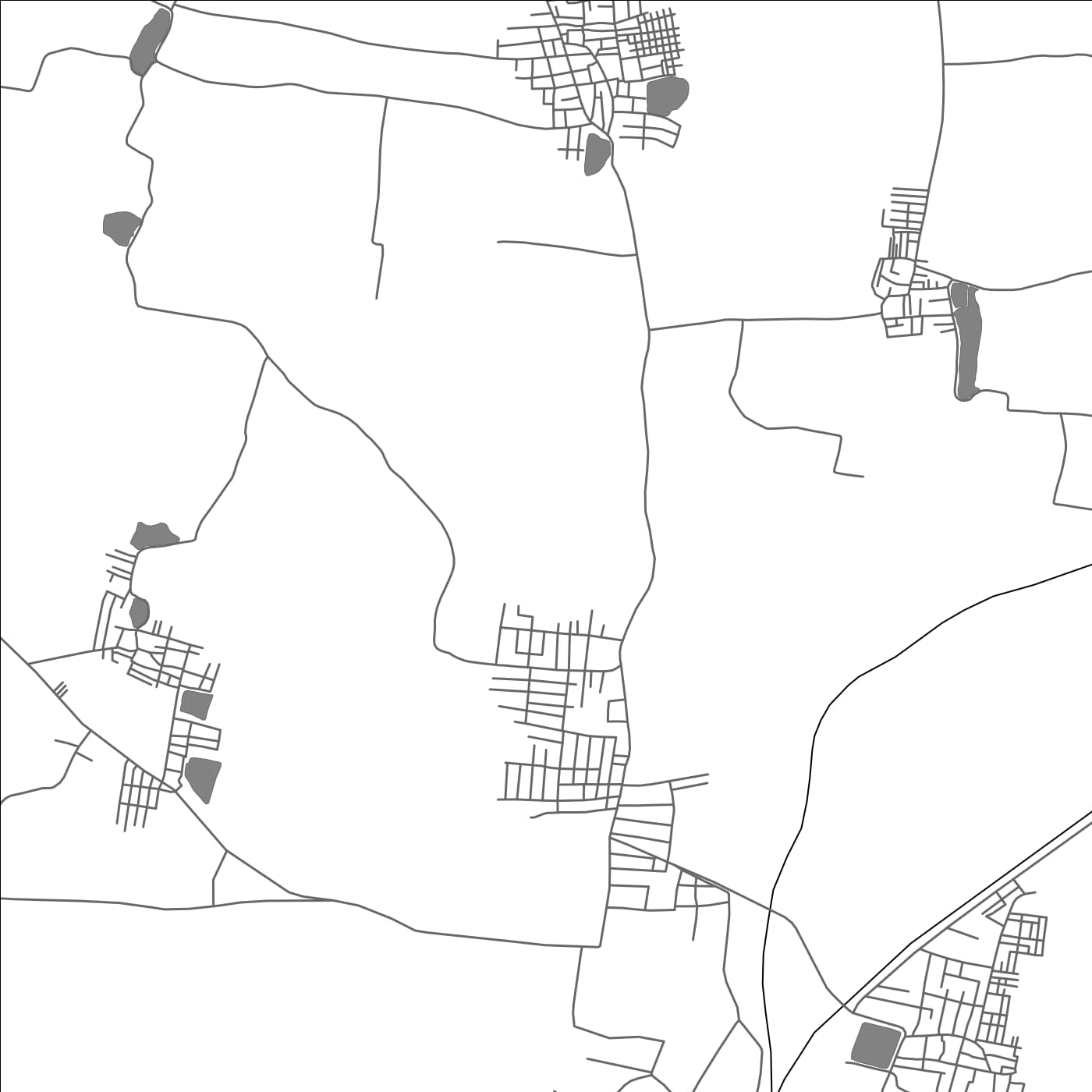 ROAD MAP OF NIDADAVOLE, INDIA BY MAPBAKES