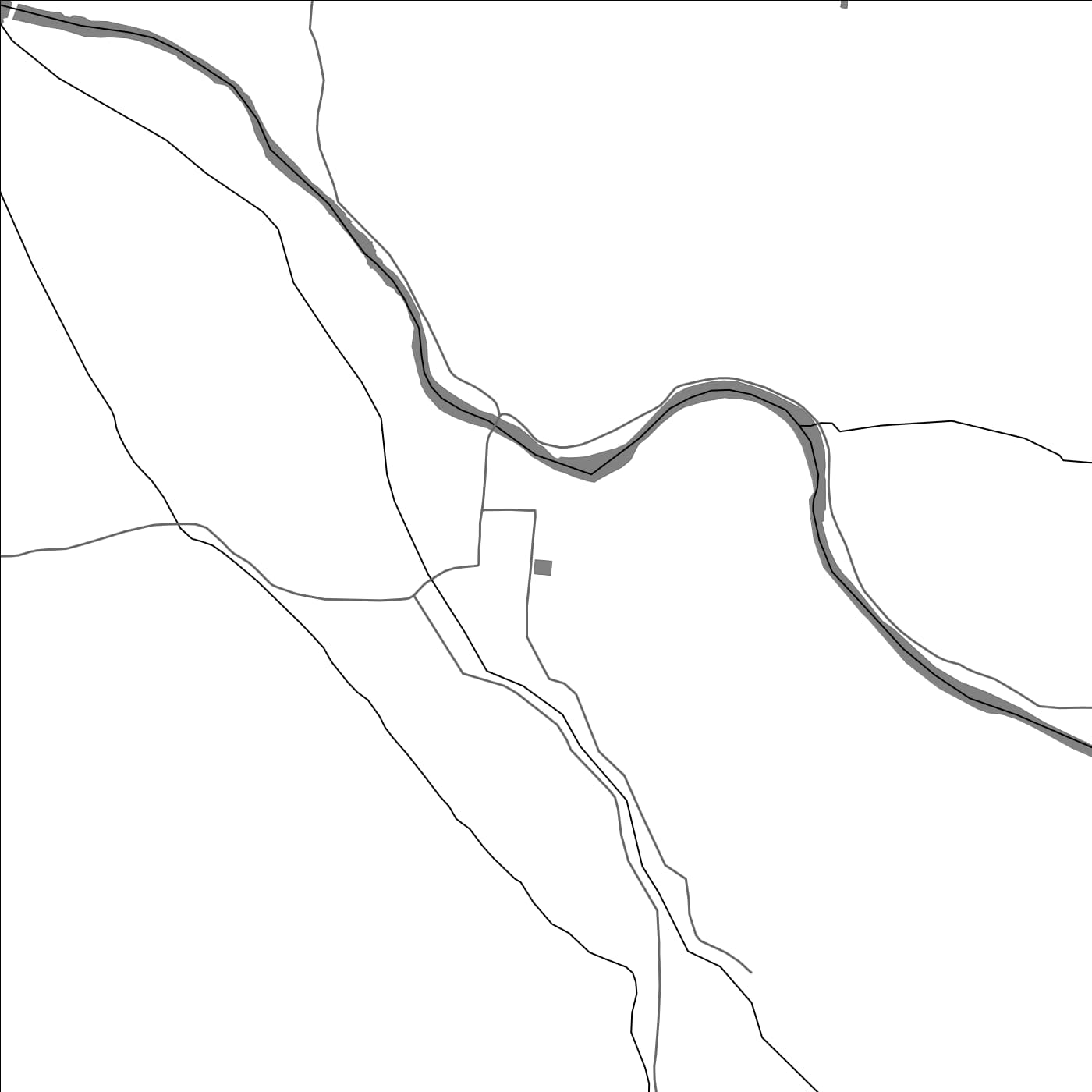 ROAD MAP OF NIDAMANGALAM, INDIA BY MAPBAKES