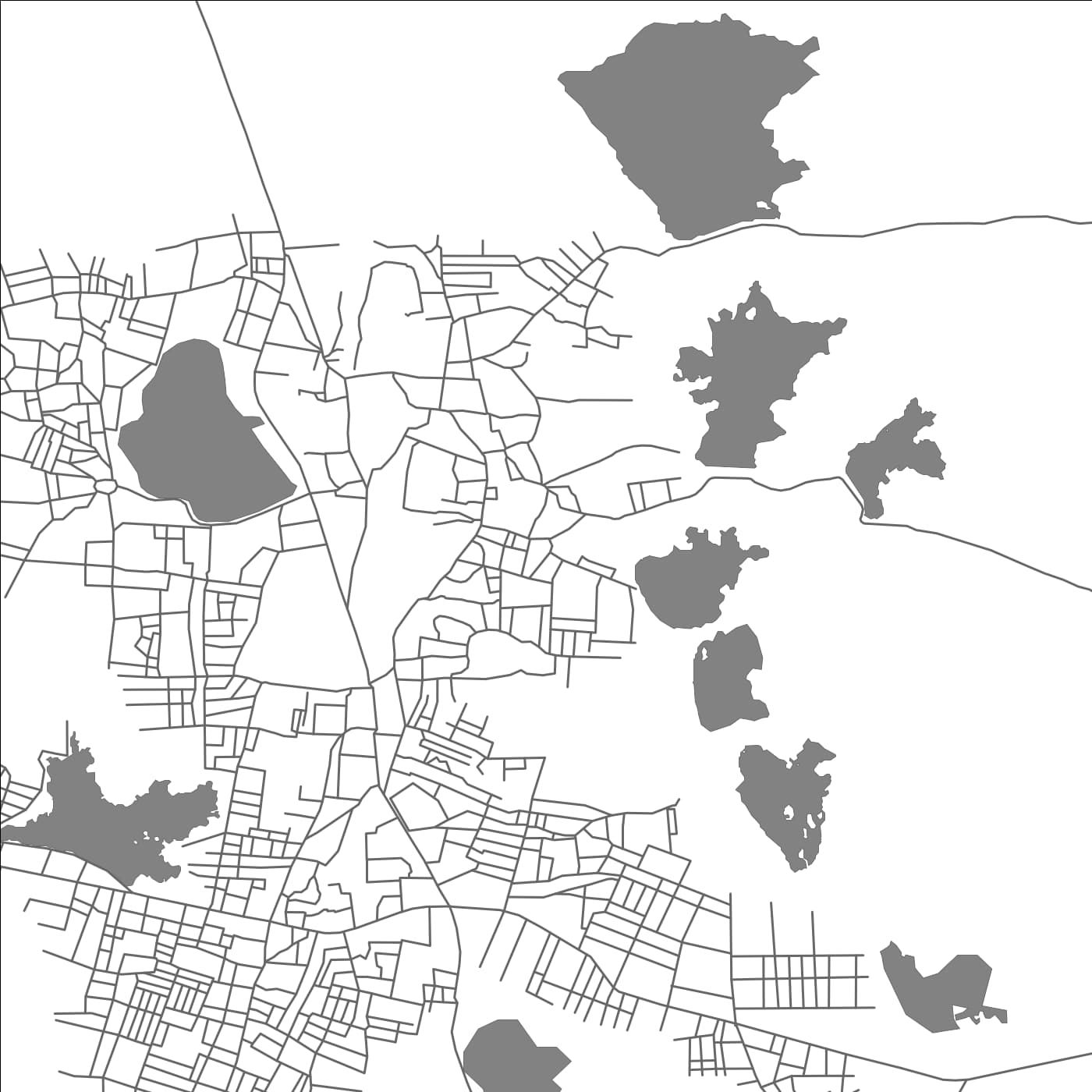 ROAD MAP OF NIRMAL, INDIA BY MAPBAKES