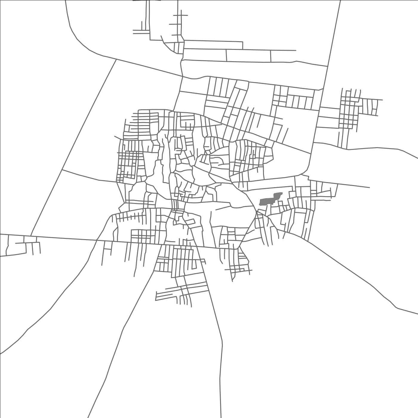 ROAD MAP OF NOHAR, INDIA BY MAPBAKES