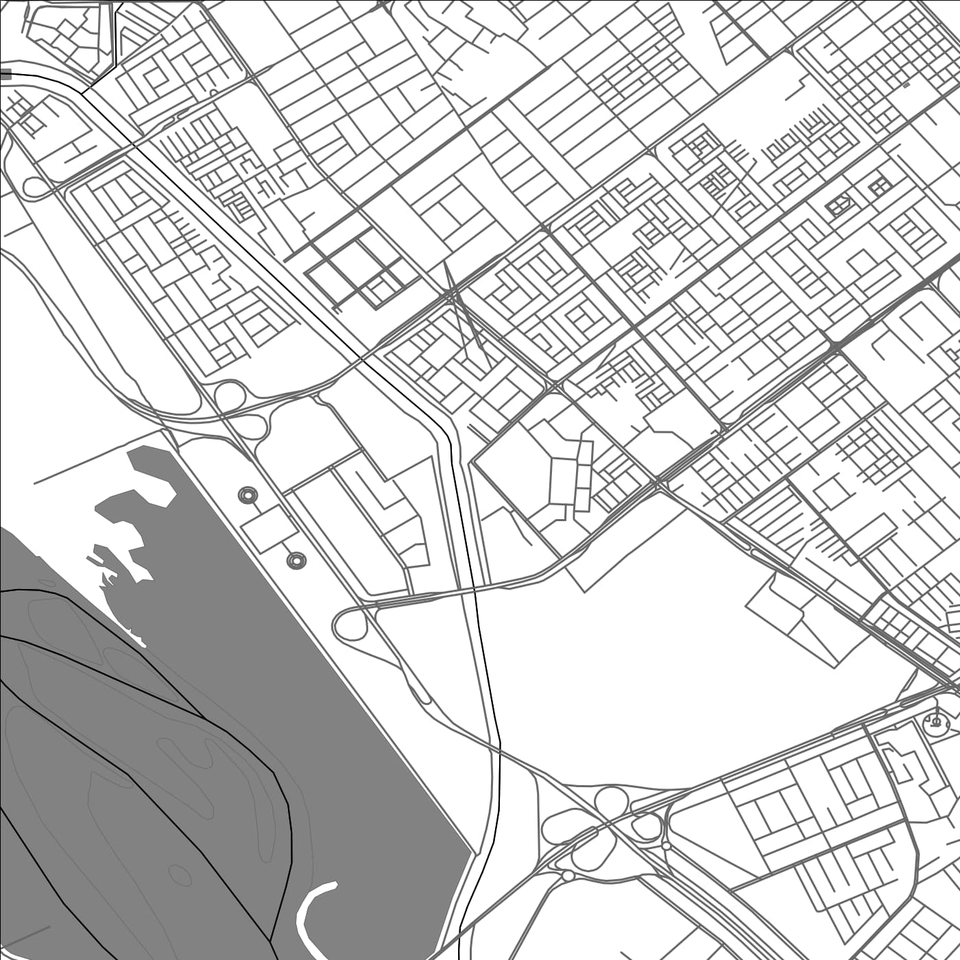 ROAD MAP OF NOIDA, INDIA BY MAPBAKES