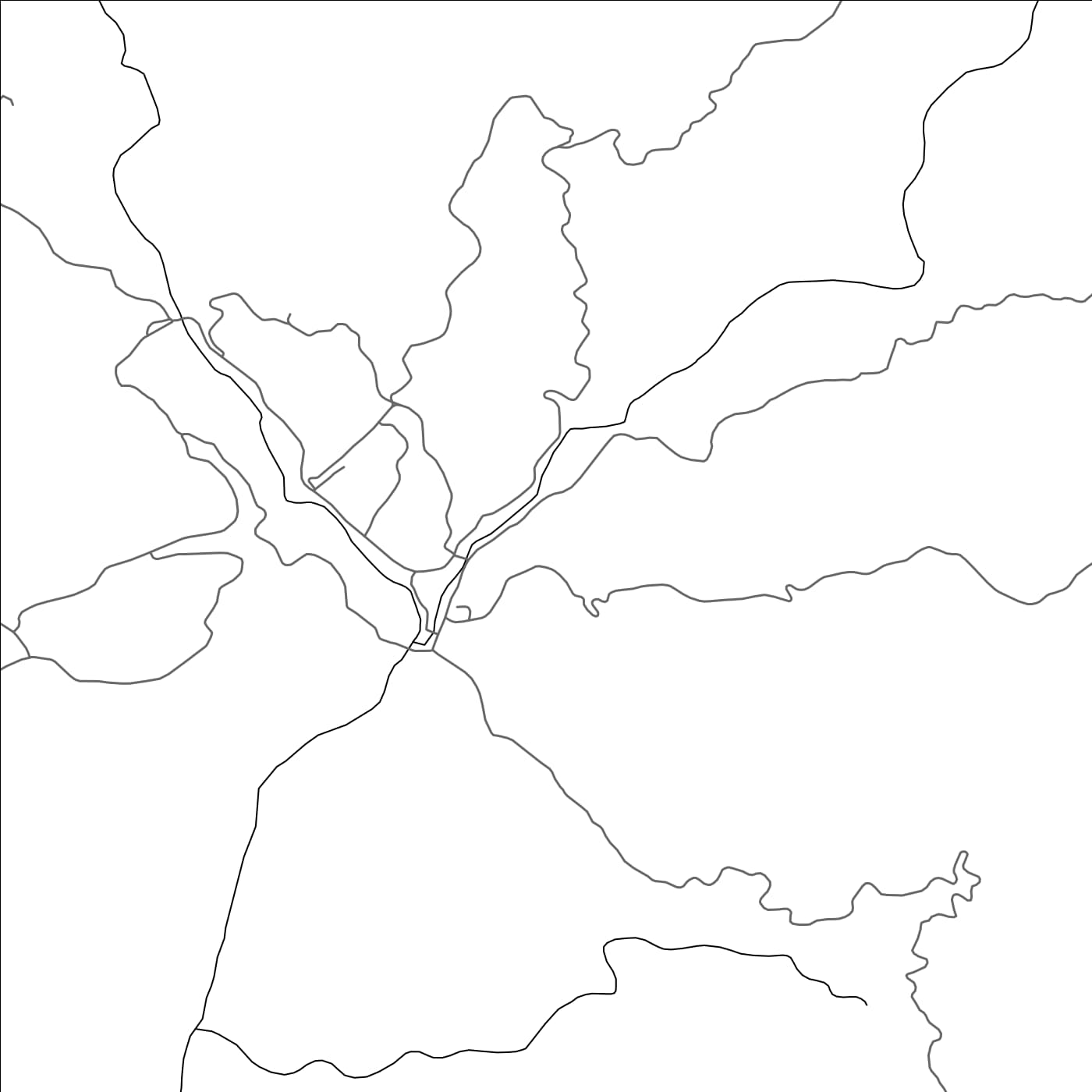 ROAD MAP OF NONGSTOIN, INDIA BY MAPBAKES