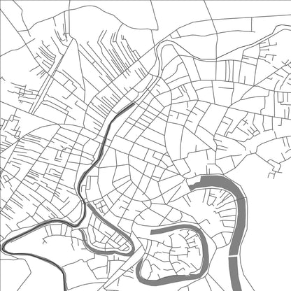 ROAD MAP OF NOWGONG ASSAM, INDIA BY MAPBAKES