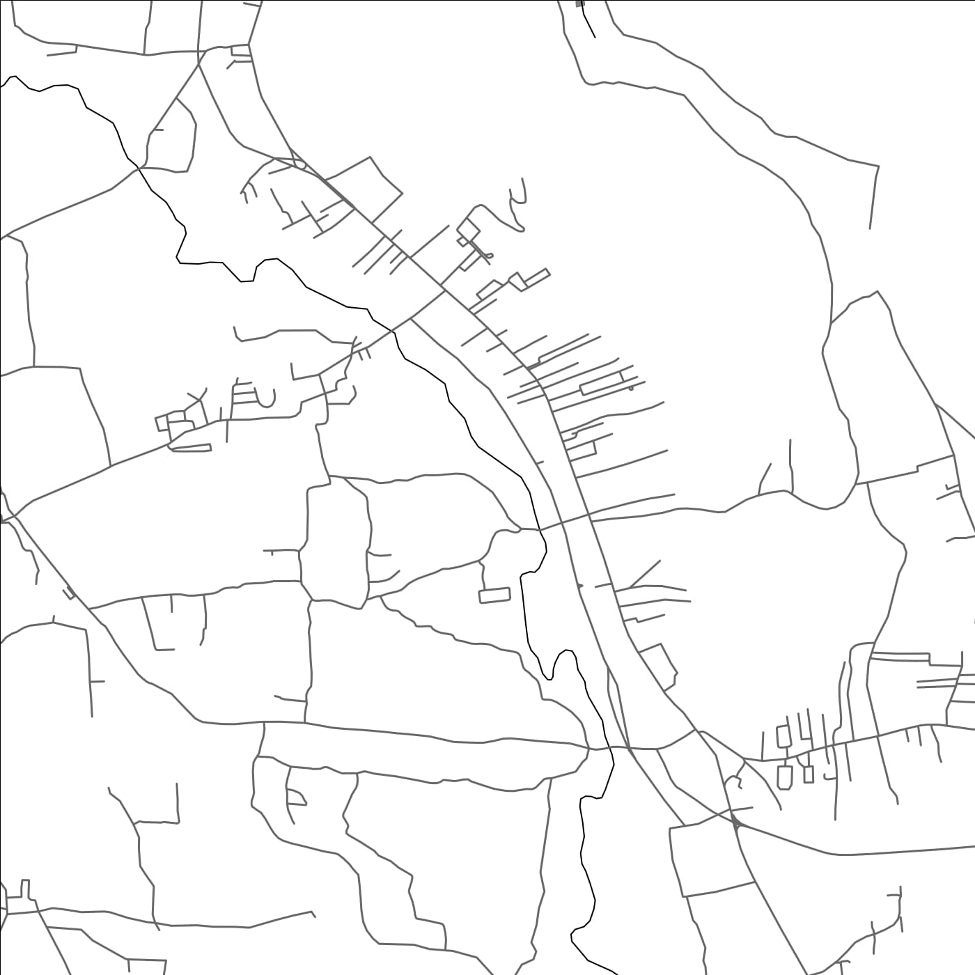 ROAD MAP OF NUVEM, INDIA BY MAPBAKES