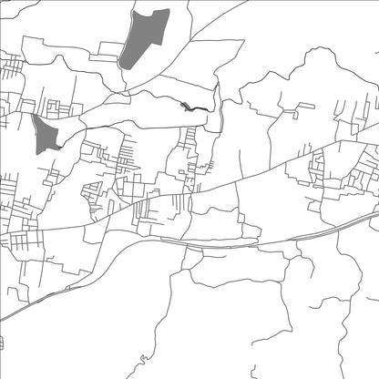 ROAD MAP OF ODAYARPATTI, INDIA BY MAPBAKES