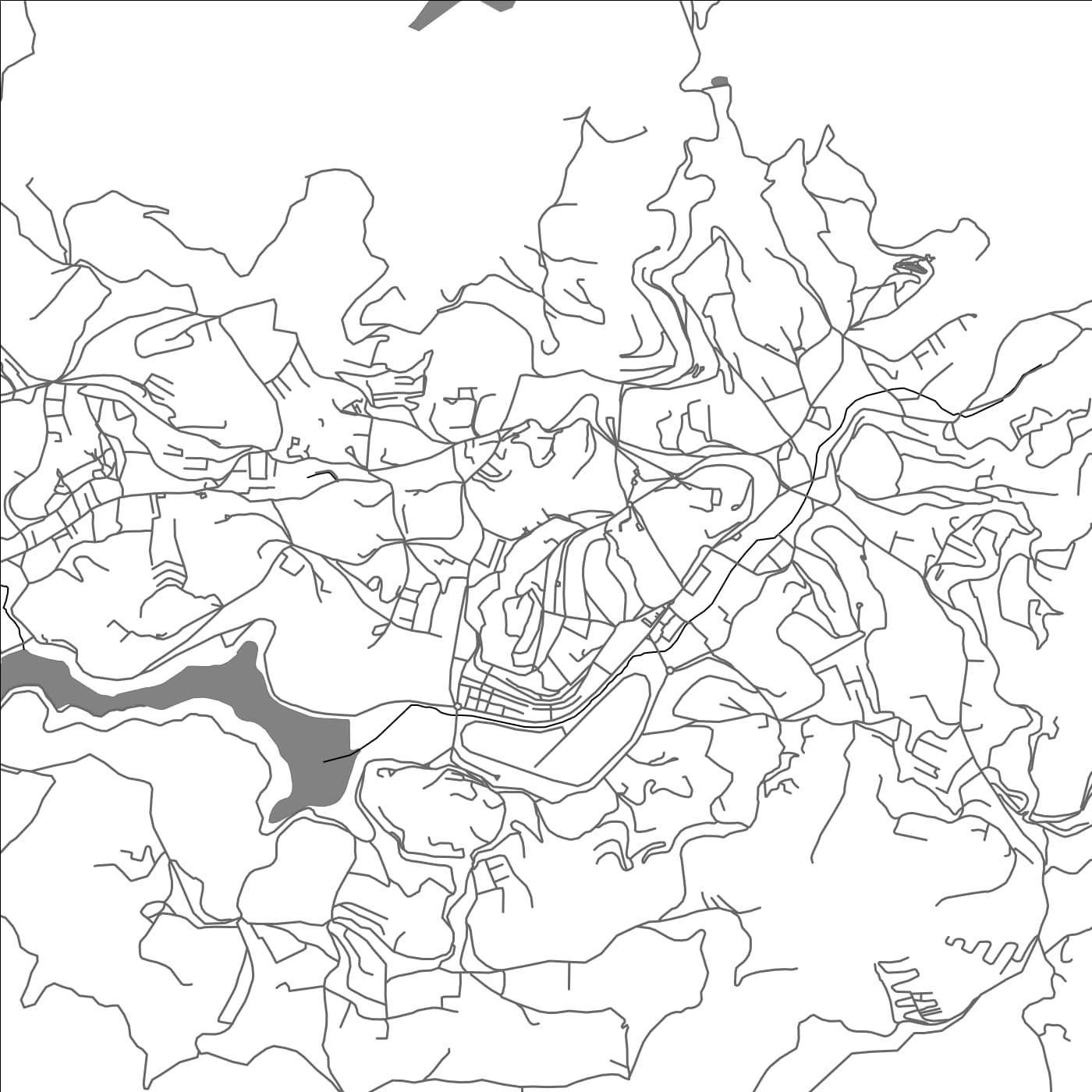 ROAD MAP OF OOTACAMUND, INDIA BY MAPBAKES