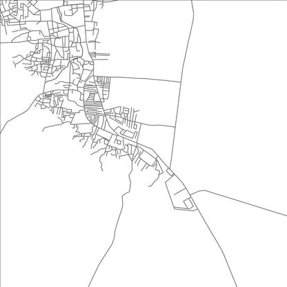 ROAD MAP OF OSMANABAD, INDIA BY MAPBAKES