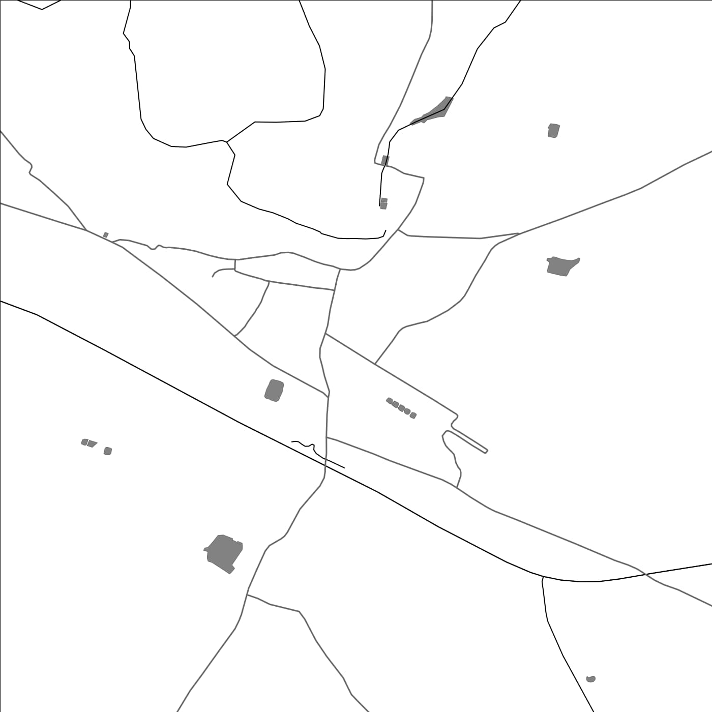 ROAD MAP OF PADRAUNA, INDIA BY MAPBAKES