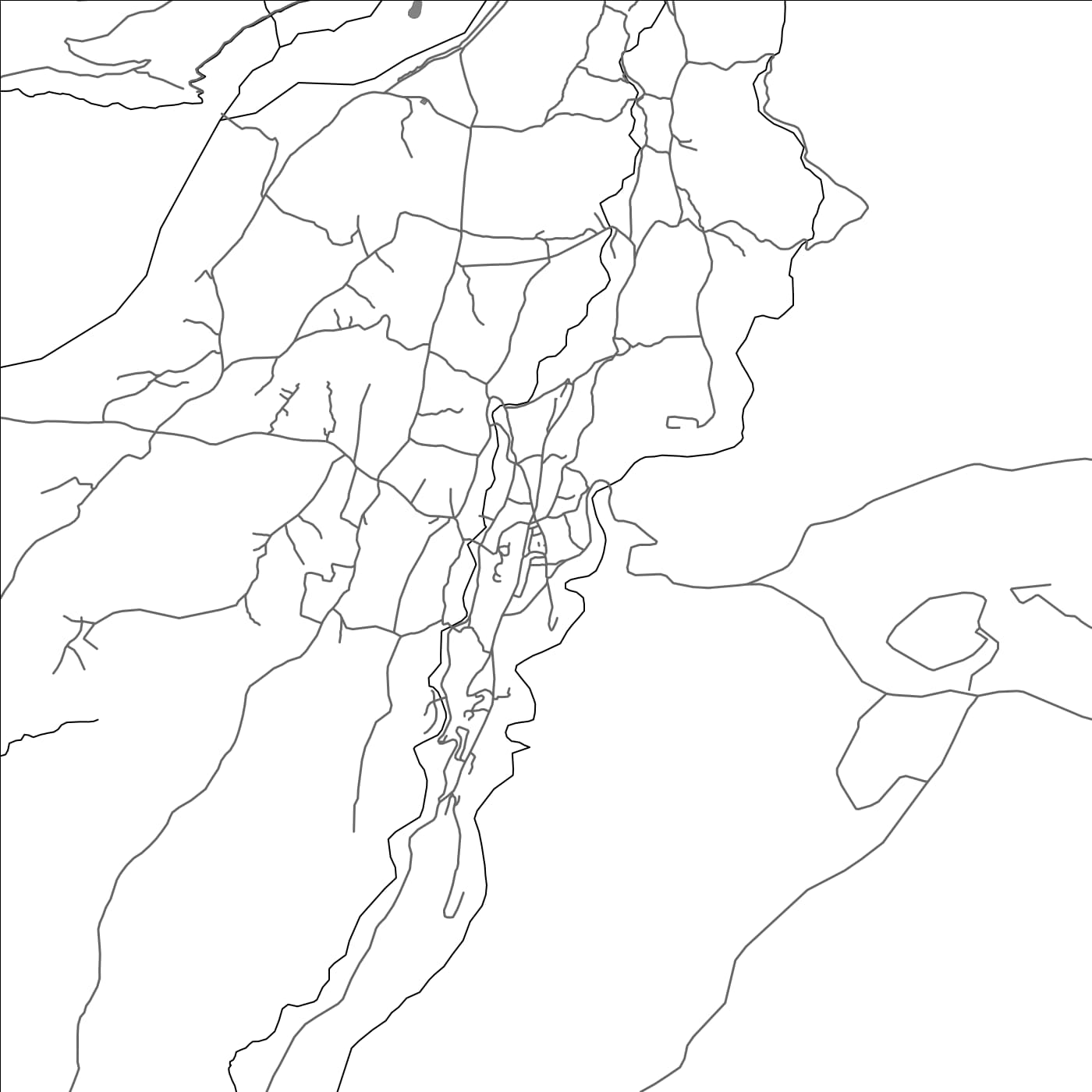 ROAD MAP OF PALAMPUR, INDIA BY MAPBAKES