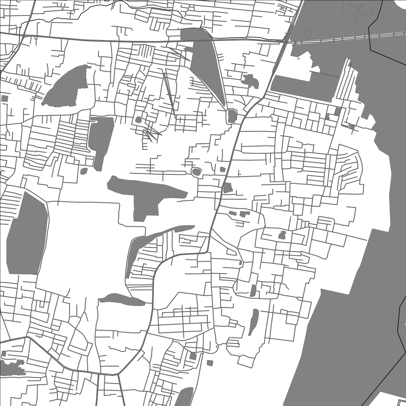 ROAD MAP OF PALLIJKARANI, INDIA BY MAPBAKES