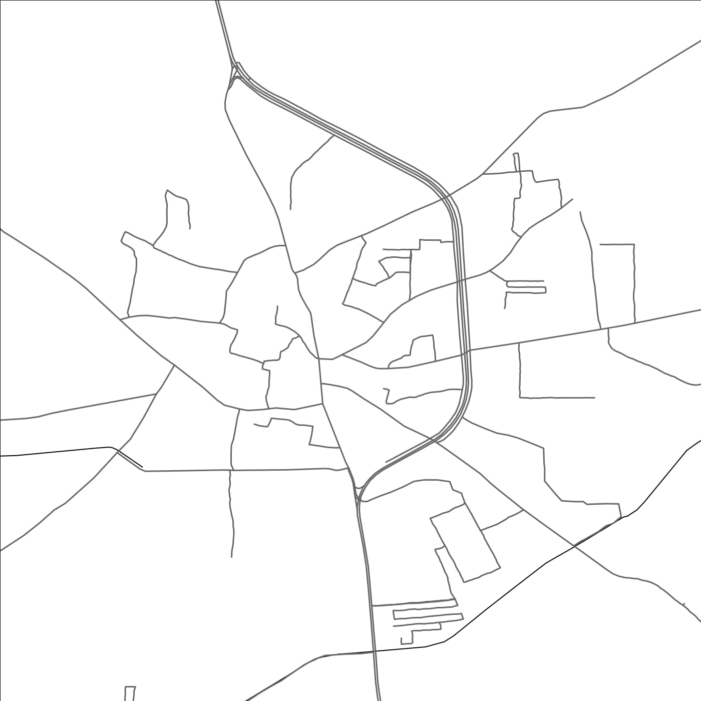 ROAD MAP OF PALWAL, INDIA BY MAPBAKES