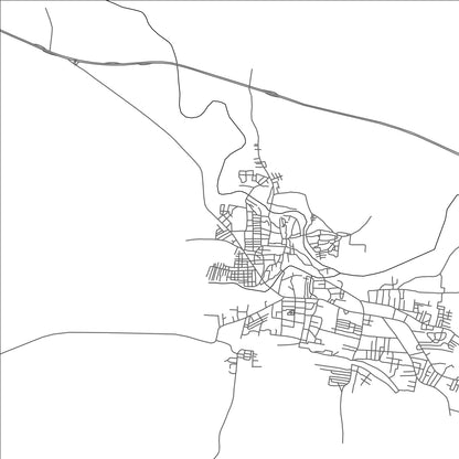 ROAD MAP OF PANDHURNA, INDIA BY MAPBAKES