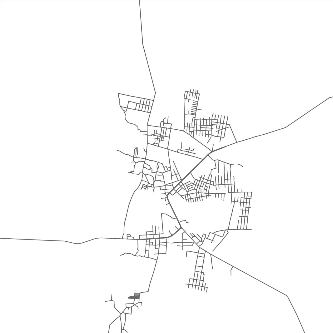 ROAD MAP OF PARGI, INDIA BY MAPBAKES