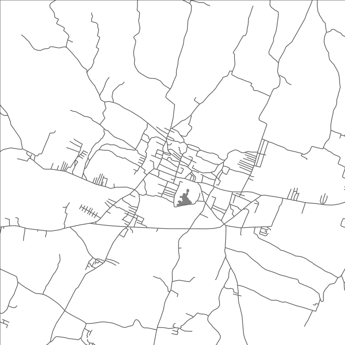 ROAD MAP OF PENNAGARAM, INDIA BY MAPBAKES