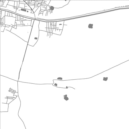 ROAD MAP OF PENTAPADU KASBA, INDIA BY MAPBAKES