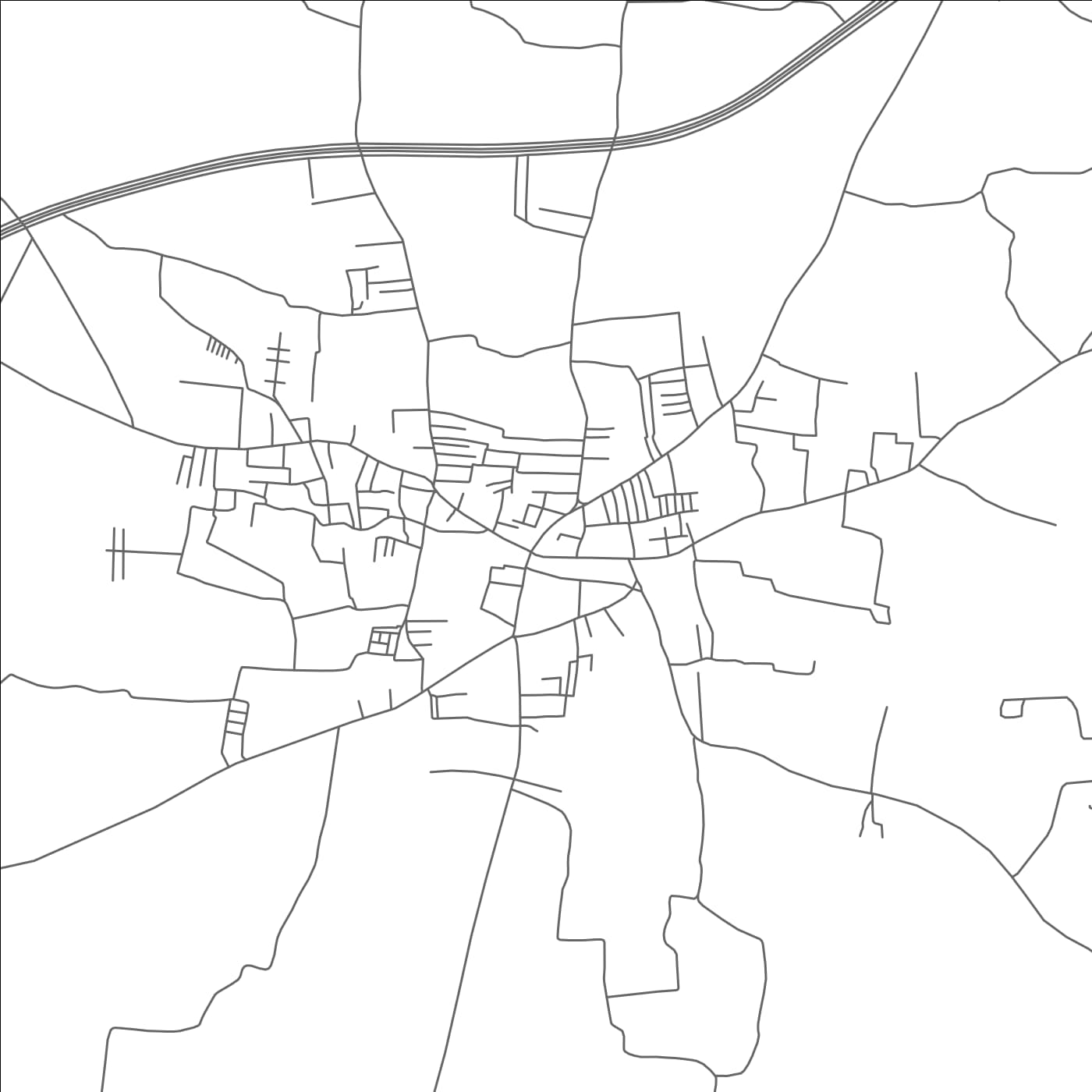 ROAD MAP OF PERUNDURAI, INDIA BY MAPBAKES