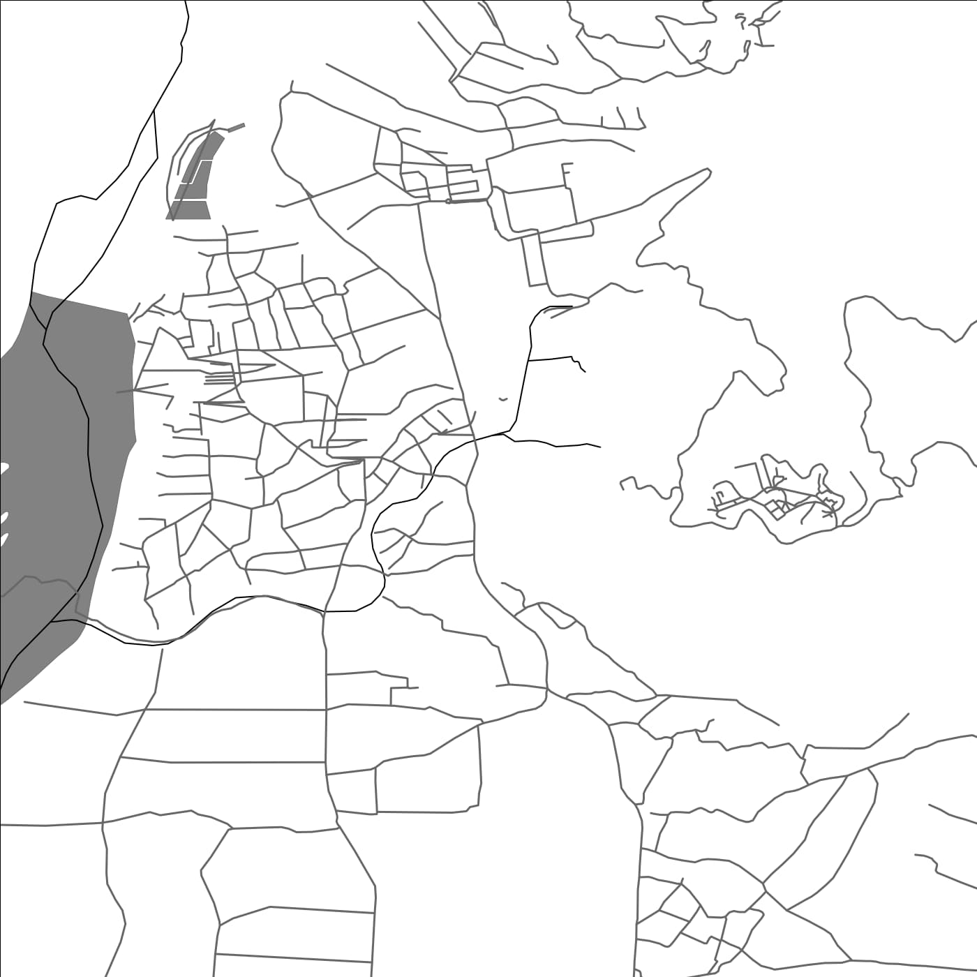 ROAD MAP OF PHUNTSHOLING, INDIA BY MAPBAKES