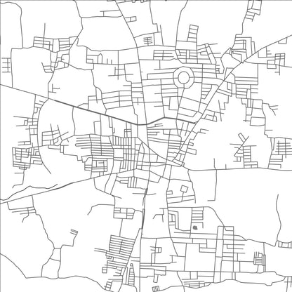 ROAD MAP OF POLLACHI, INDIA BY MAPBAKES