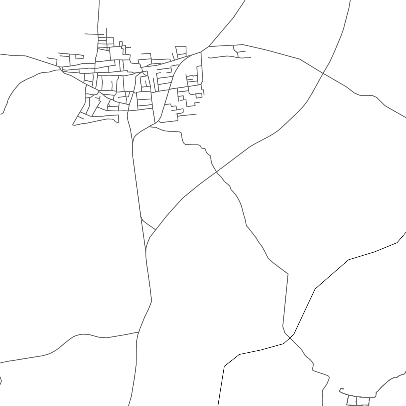 ROAD MAP OF POLUR, INDIA BY MAPBAKES