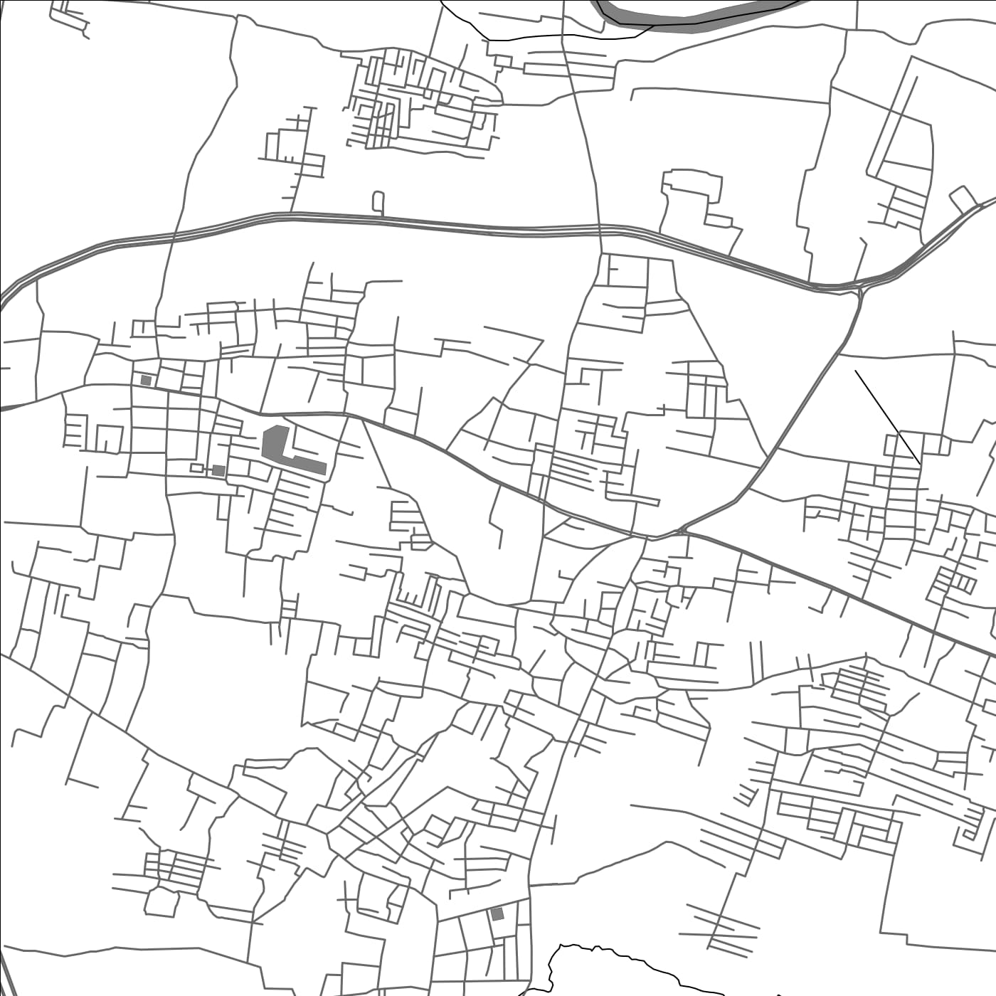 ROAD MAP OF POONAMALLEE, INDIA BY MAPBAKES