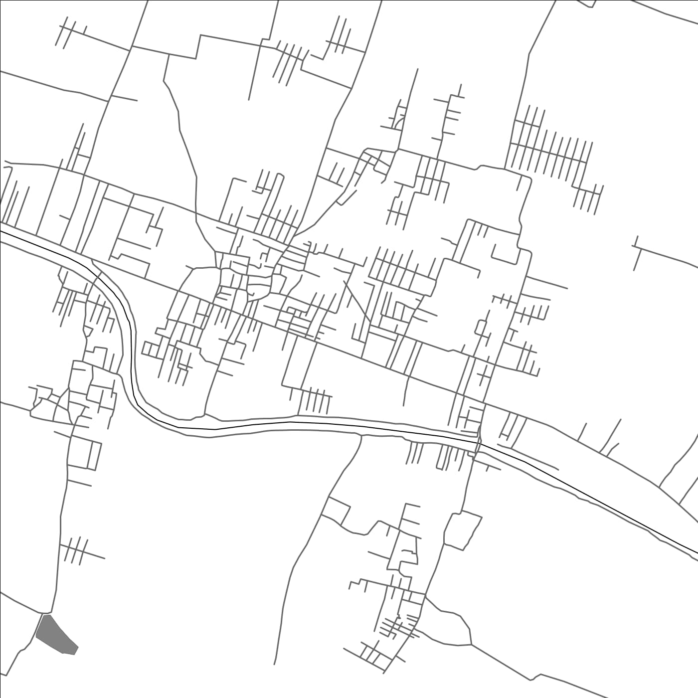 ROAD MAP OF PORANKI, INDIA BY MAPBAKES