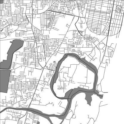 ROAD MAP OF PUDUCHERRY, INDIA BY MAPBAKES