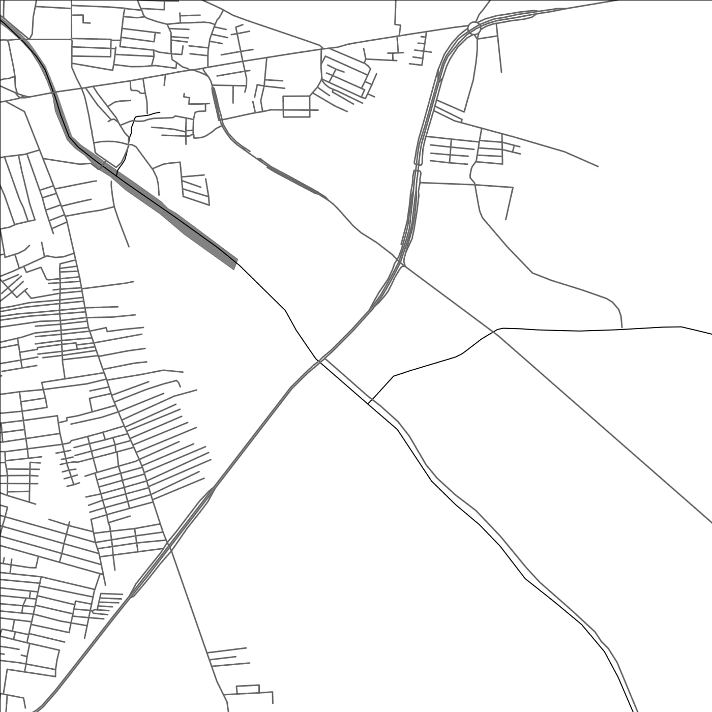 ROAD MAP OF PUDUPPATTANAM, INDIA BY MAPBAKES