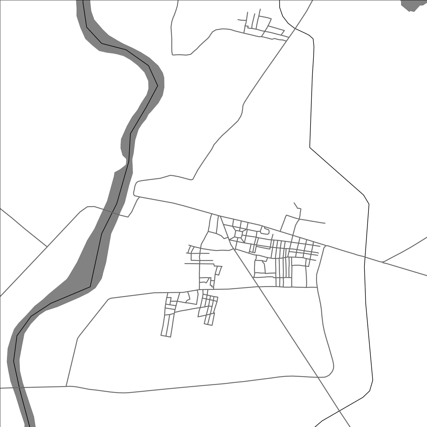 ROAD MAP OF PULGAON, INDIA BY MAPBAKES