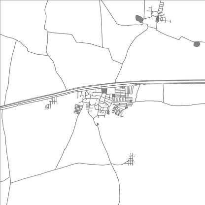 ROAD MAP OF PULLA, INDIA BY MAPBAKES