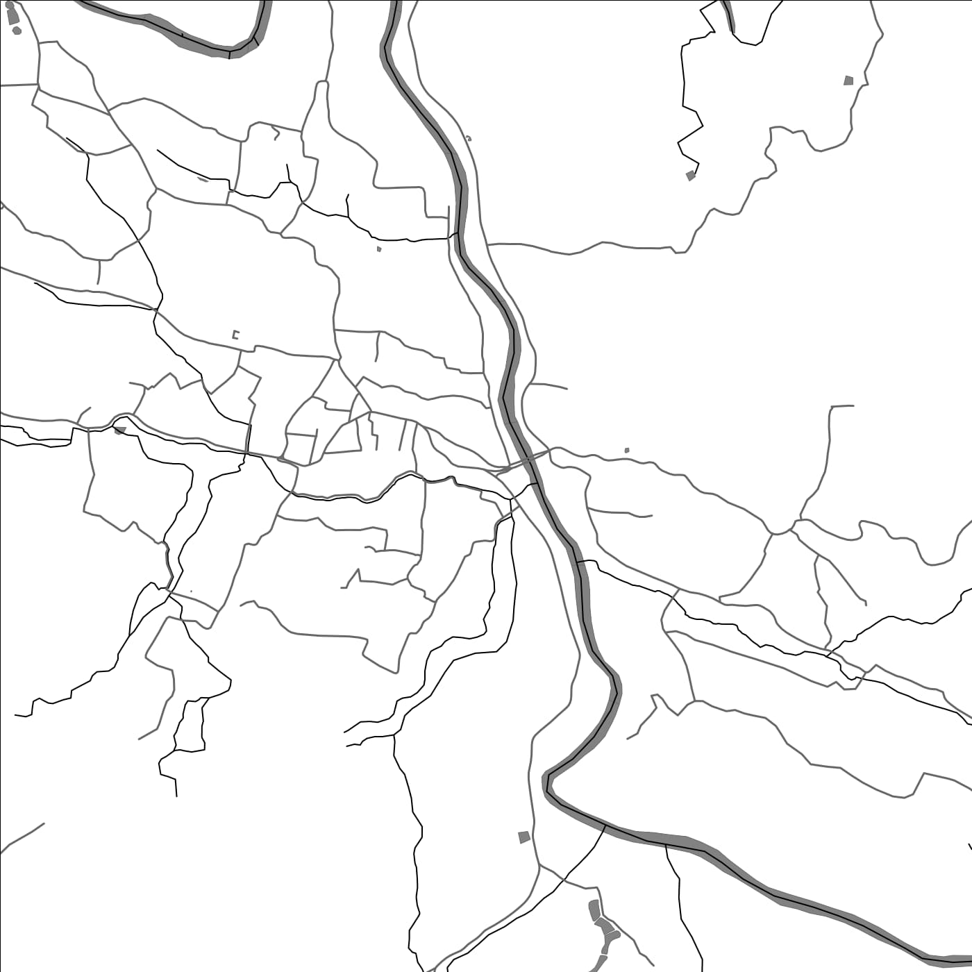 ROAD MAP OF PUNALUR, INDIA BY MAPBAKES