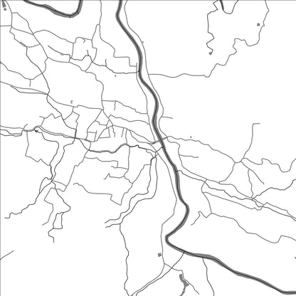 ROAD MAP OF PUNALUR, INDIA BY MAPBAKES