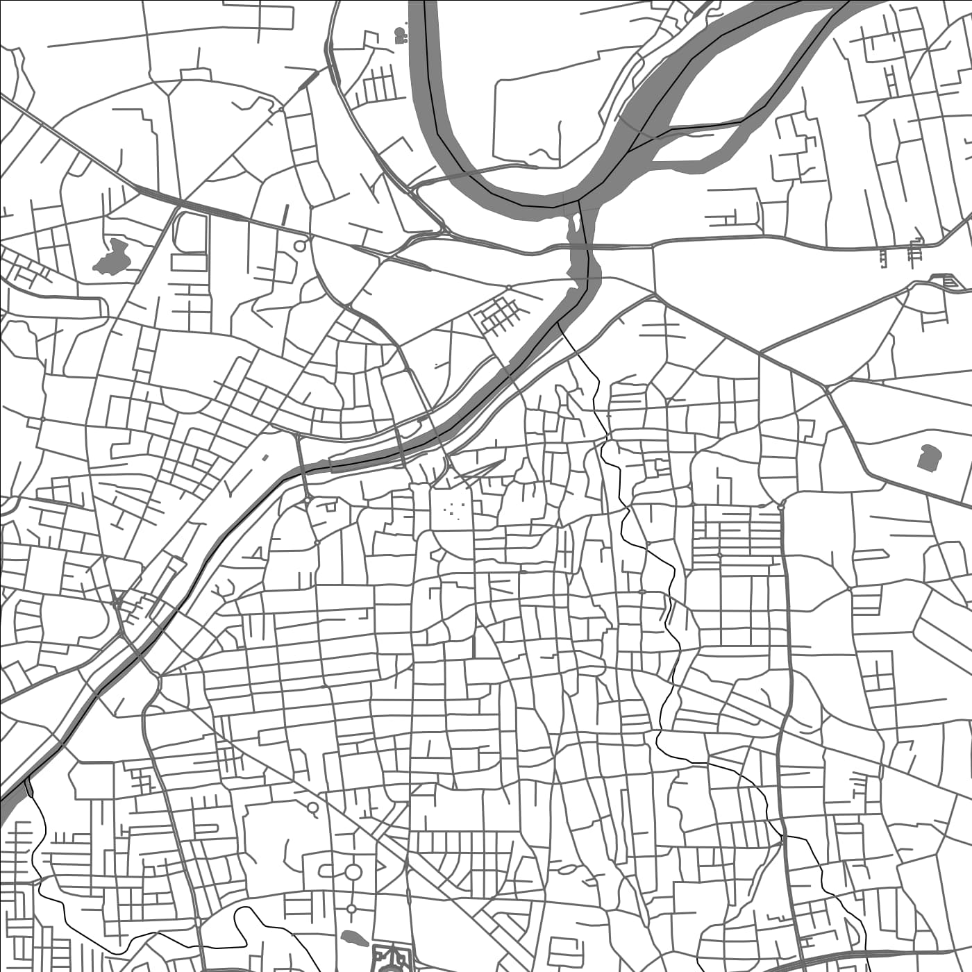 ROAD MAP OF PUNE, INDIA BY MAPBAKES