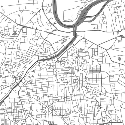 ROAD MAP OF PUNE, INDIA BY MAPBAKES