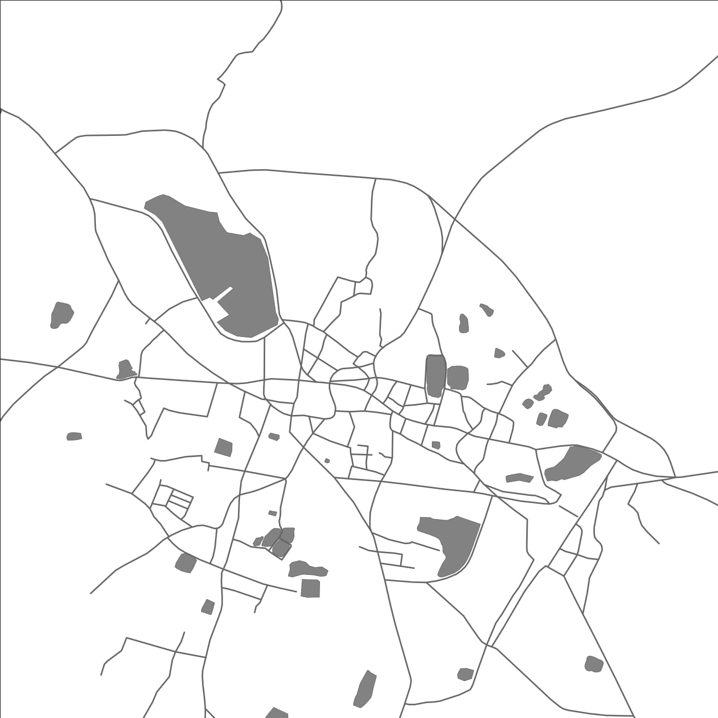 ROAD MAP OF PURULIYA, INDIA BY MAPBAKES