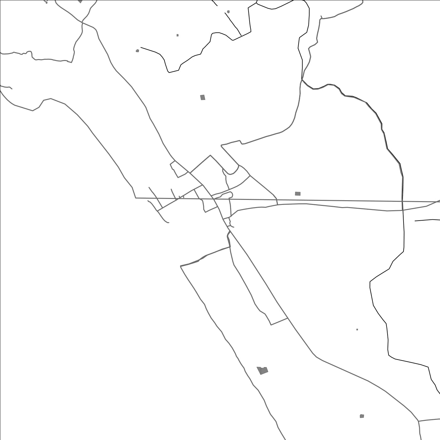 ROAD MAP OF QUILANDI, INDIA BY MAPBAKES