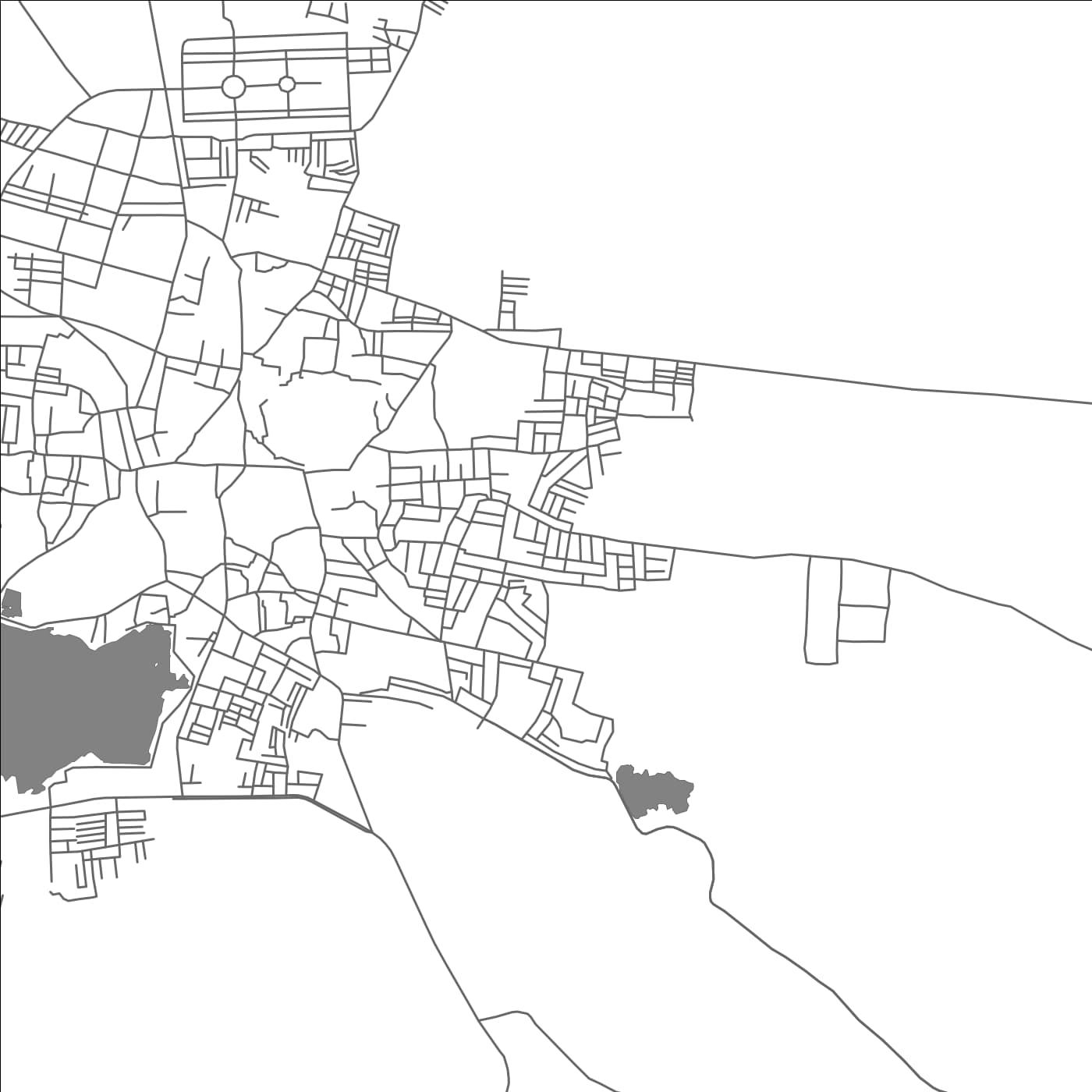 ROAD MAP OF RAICHUR, INDIA BY MAPBAKES