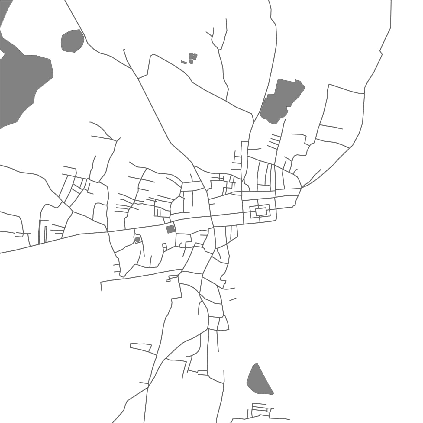 ROAD MAP OF RAMESWARAM, INDIA BY MAPBAKES