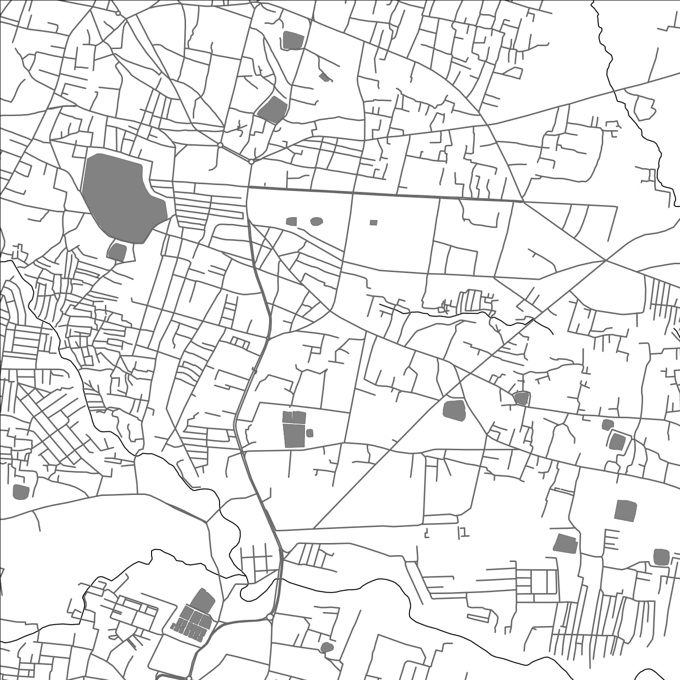 ROAD MAP OF RANCHI, INDIA BY MAPBAKES