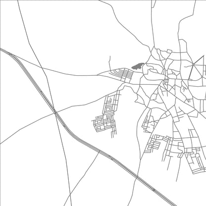 ROAD MAP OF RANIBENNUR, INDIA BY MAPBAKES